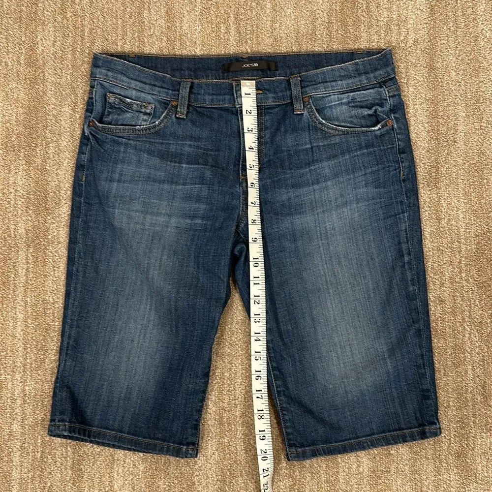 Joes Geordie Blue Medium Wash Denim Jean Stretch Casual Womens Shorts Size 28